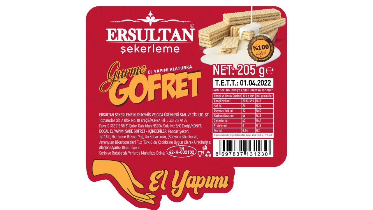 Gurme El Yapımı Alaturka Gofret 205 g